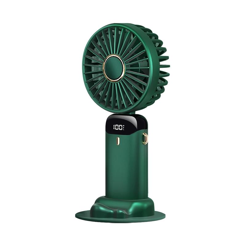 2024 New Usb Hand-held Fan Mini Portable Student Small Fans LED Digital Display
