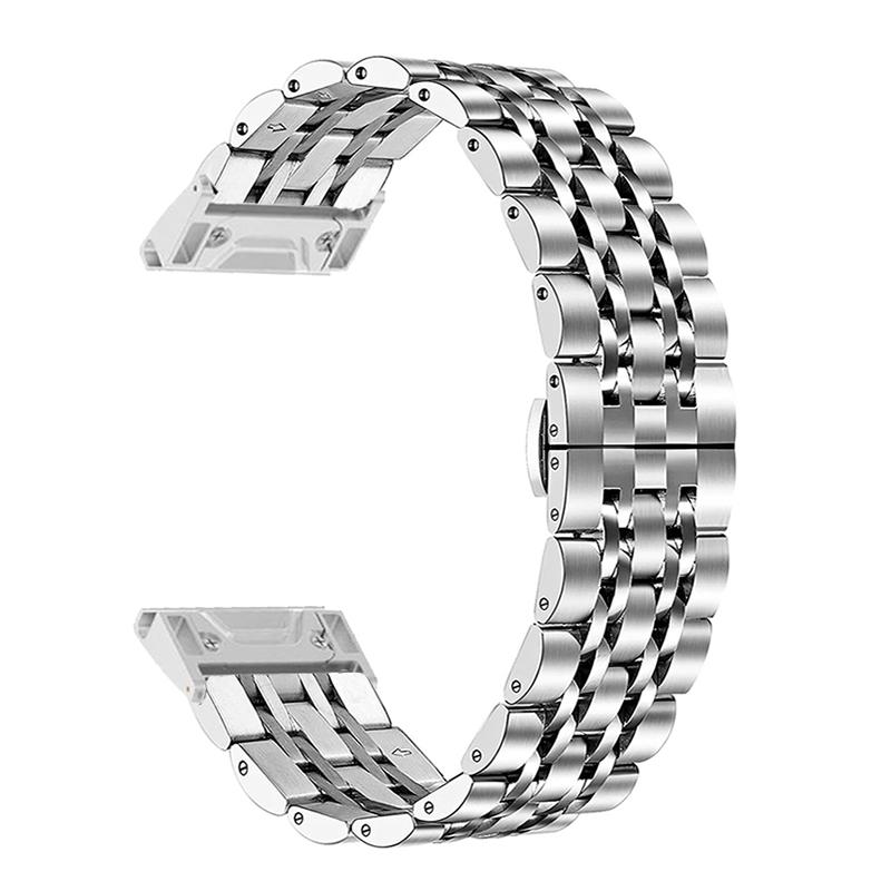 

Stainless Steel Watchband For Garmin Fenix 8 51mm Quick Fit Bracelet For Garmin Enduro 3 2 Metal Strap Fenix 7X Pro 6X Wristband 26mm Width срібний