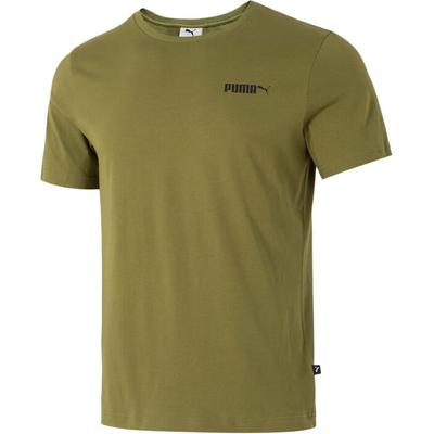 Pohodlné priedušné pánske tričko s krátkym rukávom a okrúhlym výstrihom Olivovo-zelené 691340-33