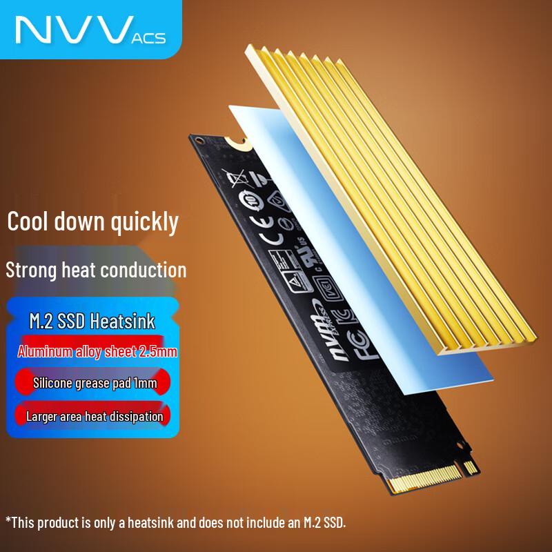 NVV M.2 NVMe SSD Kühlkörper Kit