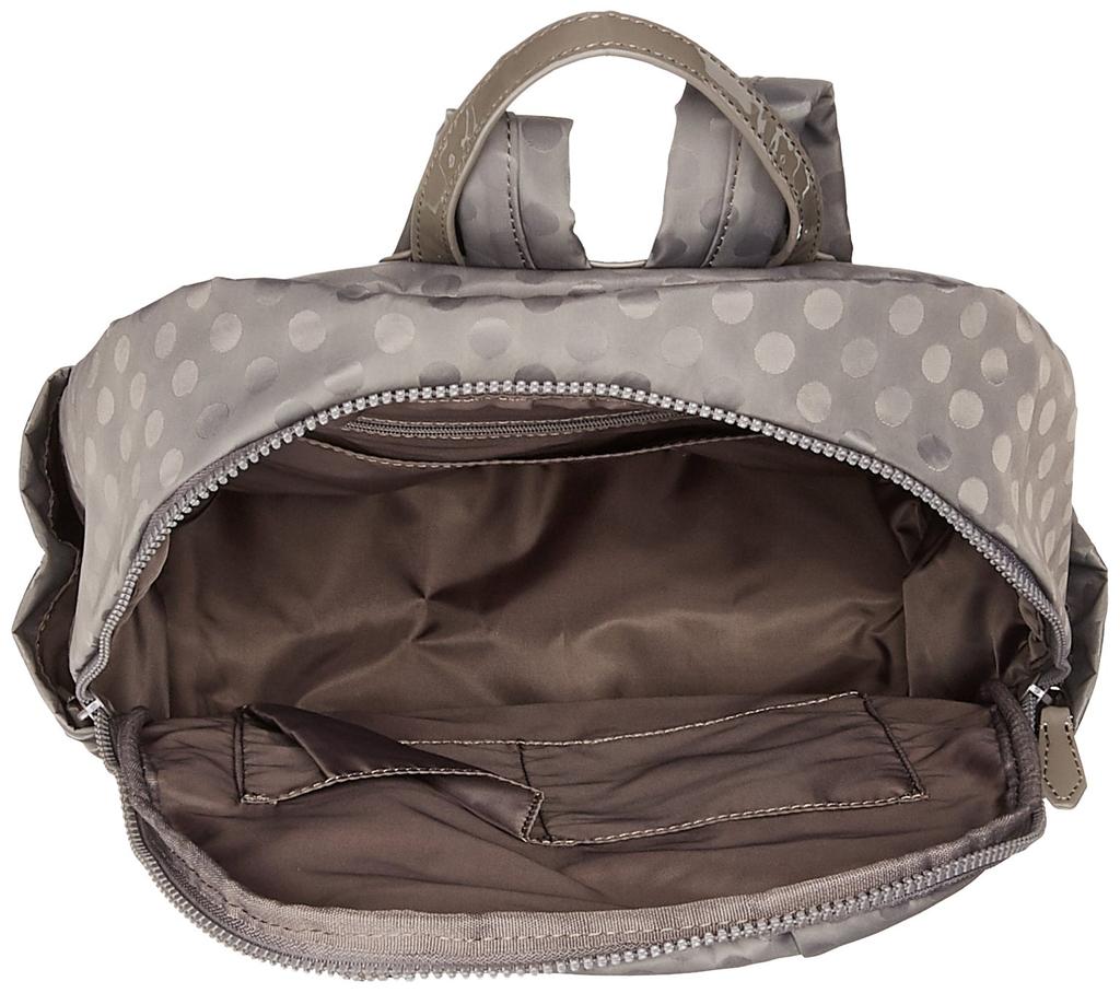 Isaac Polka Dots Backpack for Gray Women, Y71-03-05,