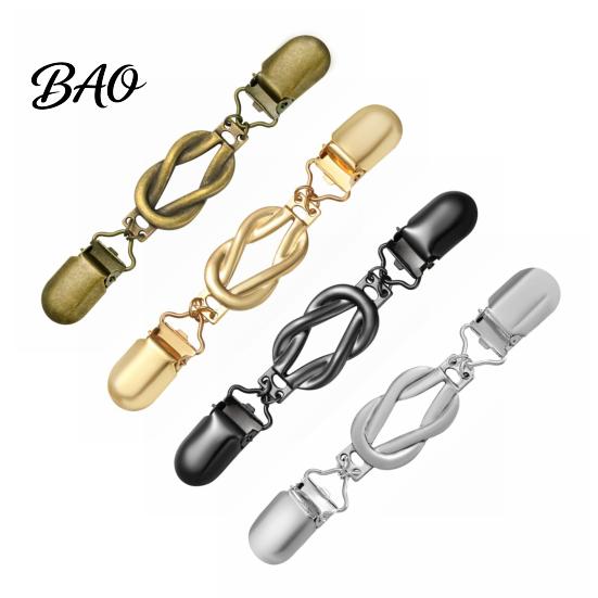 Dress Cincher Clip Retro Knotted Sweater for Women, Cardigan Waist Metal Clips Clip, Cloak Shawl Pant Tightener Clothes Tightening Buckle