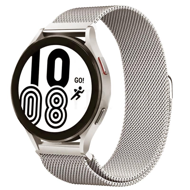 Milanese loop band for Samsung Galaxy Watch 7-FE-6-5-4-Classic 20mm 22mm Metal magnetic bracelet Huawei watch GT 5-4-3-2 strap