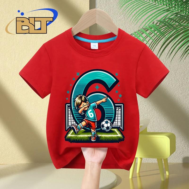 6yearold boy birthday Tshirt summer cotton shortsleeved kids top birthday gift