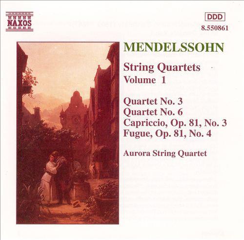 CD FELIX MENDELSSOHN-BARTHOLDY - AUROR - String Quartets Vol. 1 8550861 Naxos 1994 Germany Classical Used