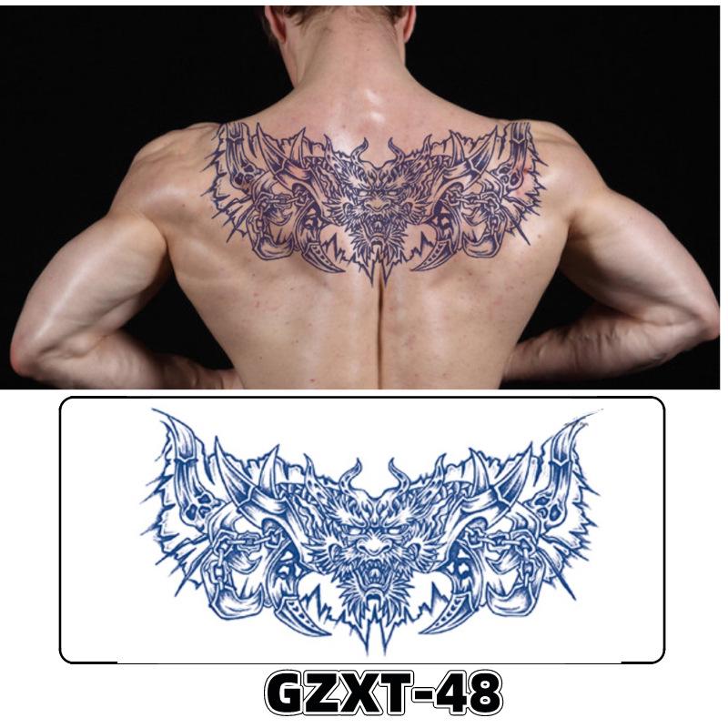 Waterproof Herbal Semi-Permanent Flower & Wings Sleeve Tattoo Sticker