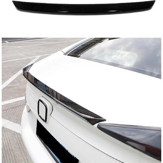 Acessórios Automotivos Adequados para Honda Civic 10ª Geração 2016-2021 ABS Exterior Lábio Spoiler Asa Traseira Tampa Guarnição (Preto brilhante) Conjunto de 1 peça