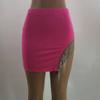 Summer Korean Style Black Hip Skirts Fashion Casual Irregular Hem Pencil Micro Mini Skirt Sexy Slim Women Party Skirts White Red