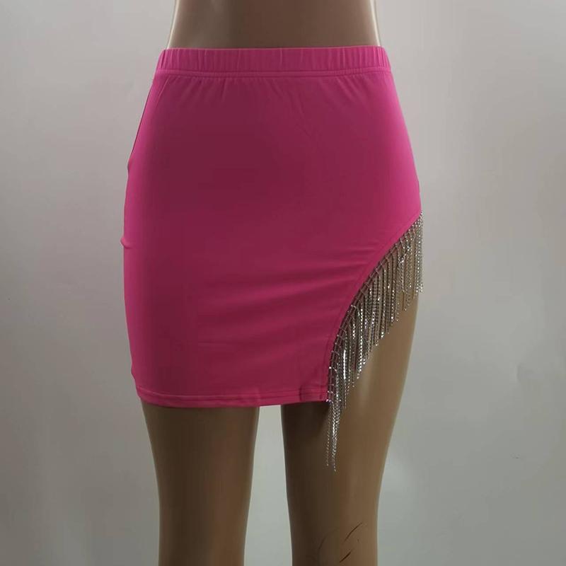 Summer Korean Style Black Hip Skirts Fashion Casual Irregular Hem Pencil Micro Mini Skirt Sexy Slim Women Party Skirts White Red