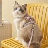Adjustable Pet Harness and Leash Set with Bowknot Design Soft Breathable Material Suitable for Small Cats and Dogs Secure Fit Easy To Use