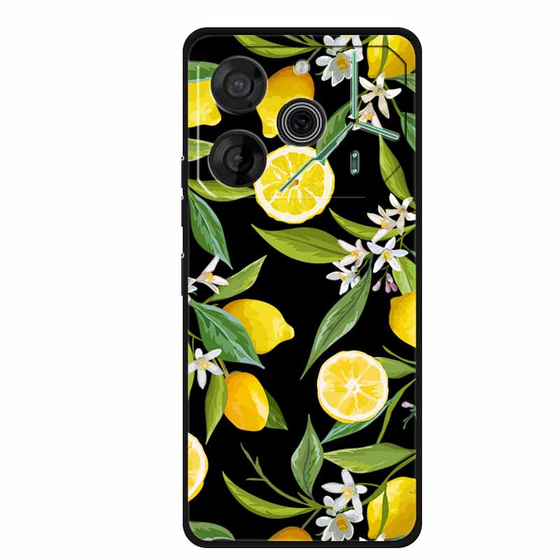 Black Silicone Case For Tecno Pova 6 Pro Phone Case Shockproof Soft Coque For Tecno Pova 6 Pro Back Cover Case Pova6 Pro Cartoon