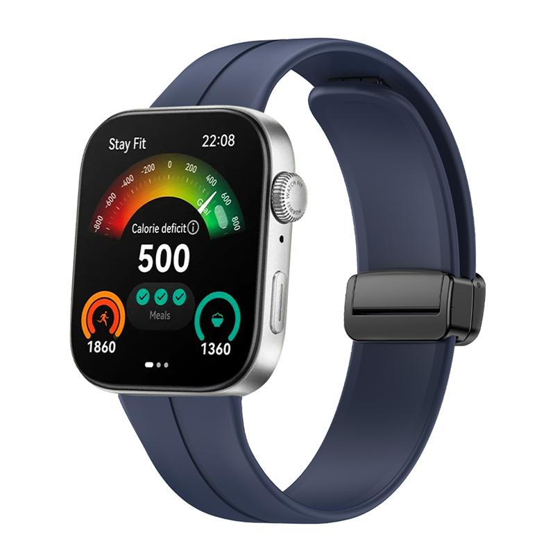 Pasek z klamrą magnetyczną do zegarka Huawei Fit 3 opaska silikonowa miękka opaska sportowa do zegarka Huawei FIT3 bransoletka męska i damska Correa
