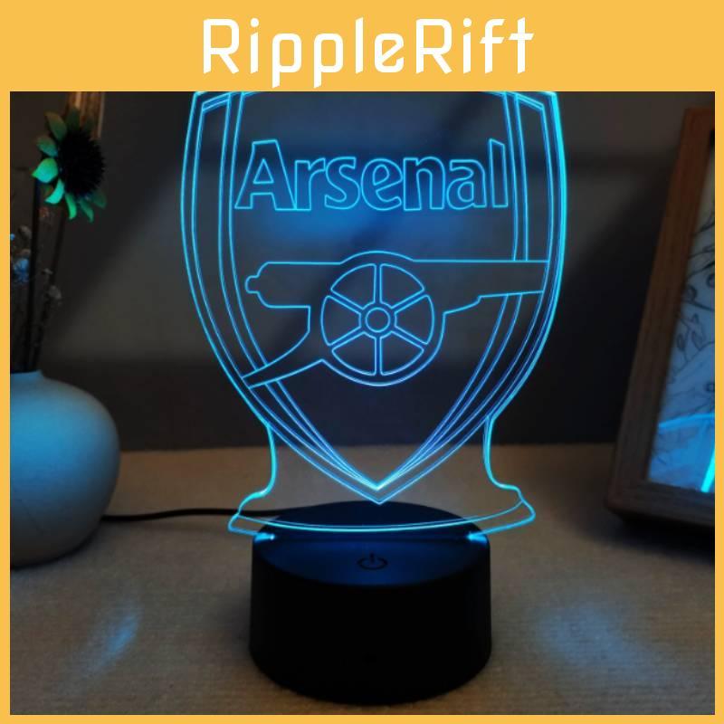 Arsenal Led 3d Night Light Illusion Lamp 16 Colour Change Decor Lamp Gifts Xmas