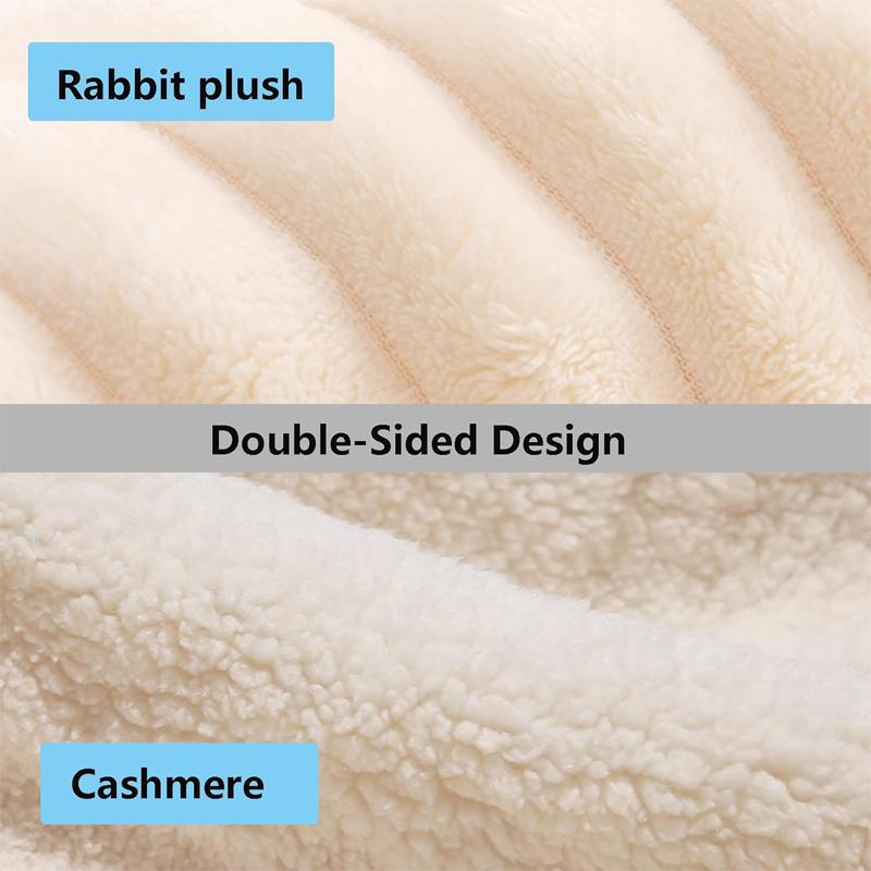 Soft Large Blanket Suitable for Sofa Bed, Plush Blanket Sofa Blanket, Multifunctional Blanket, Fluffy Soft Blanket Double Bed