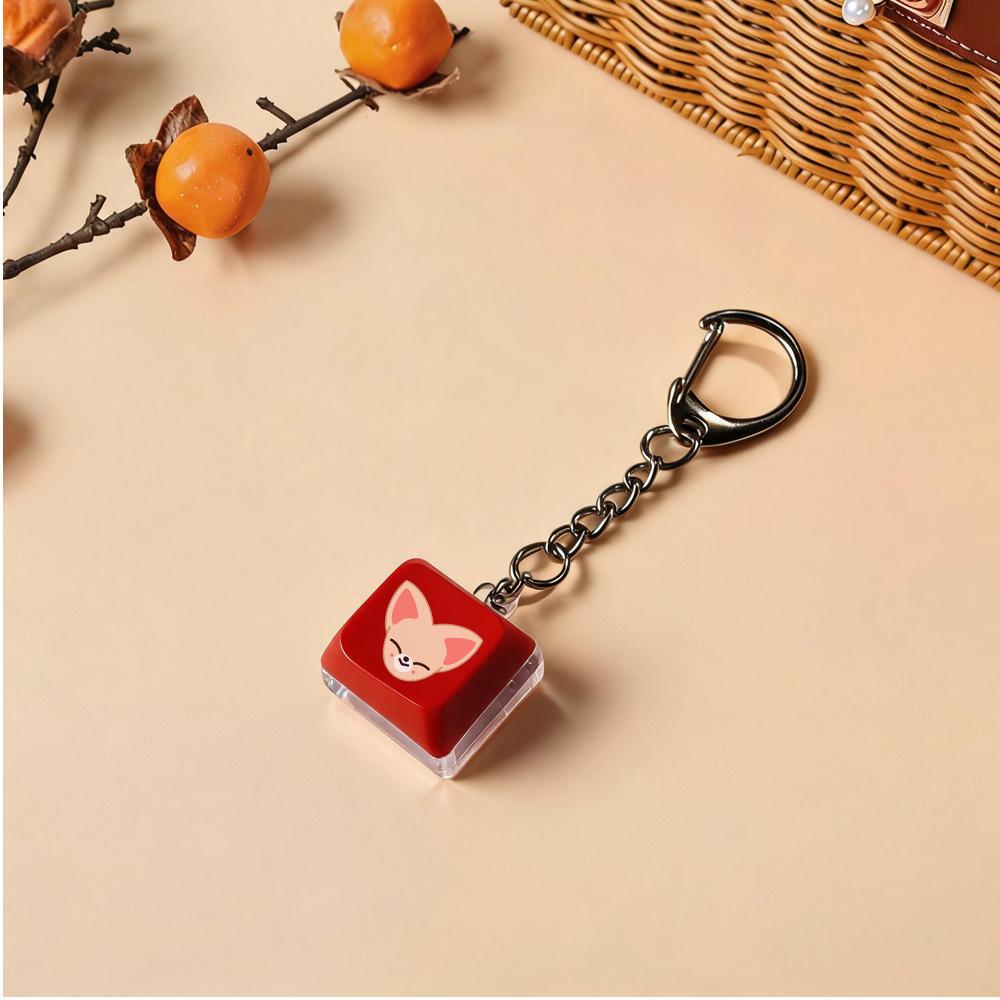 8pcs Stray Kids Keycap Keychain Set, Cute Double Keyboard Keycap Bag Charm, Kpop Pendant for STAY Fans