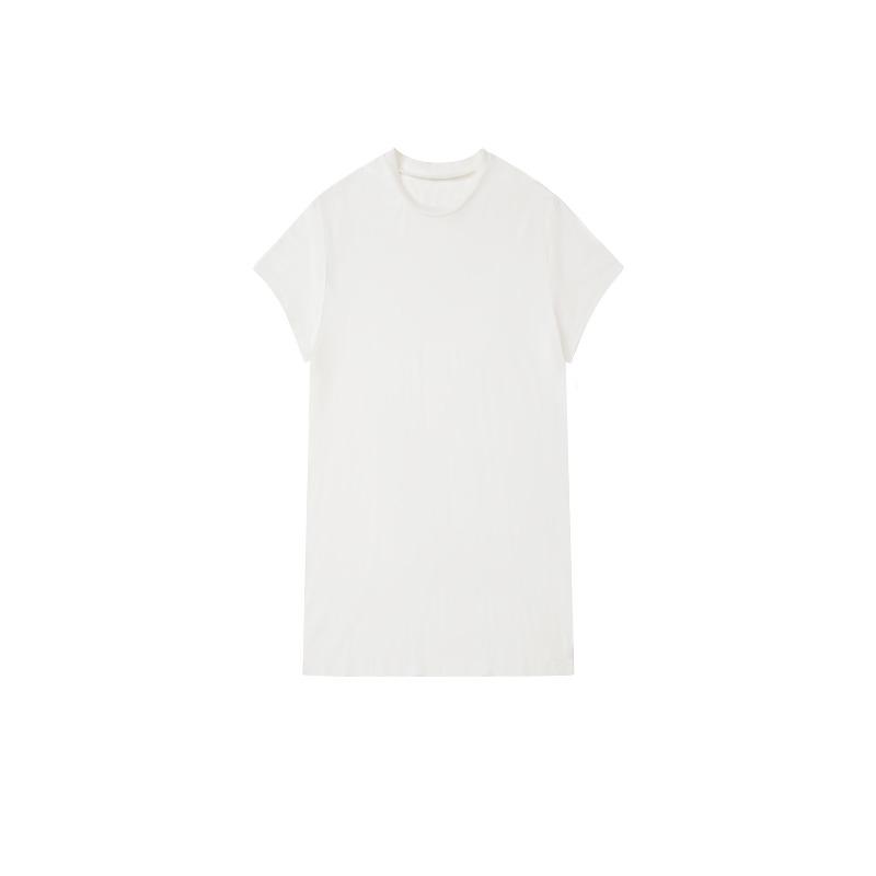 Women's Short Sleeve T-Shirts - Blouse-Compatible Suitable for Brands & Print Round Neck Casual -Line Fit