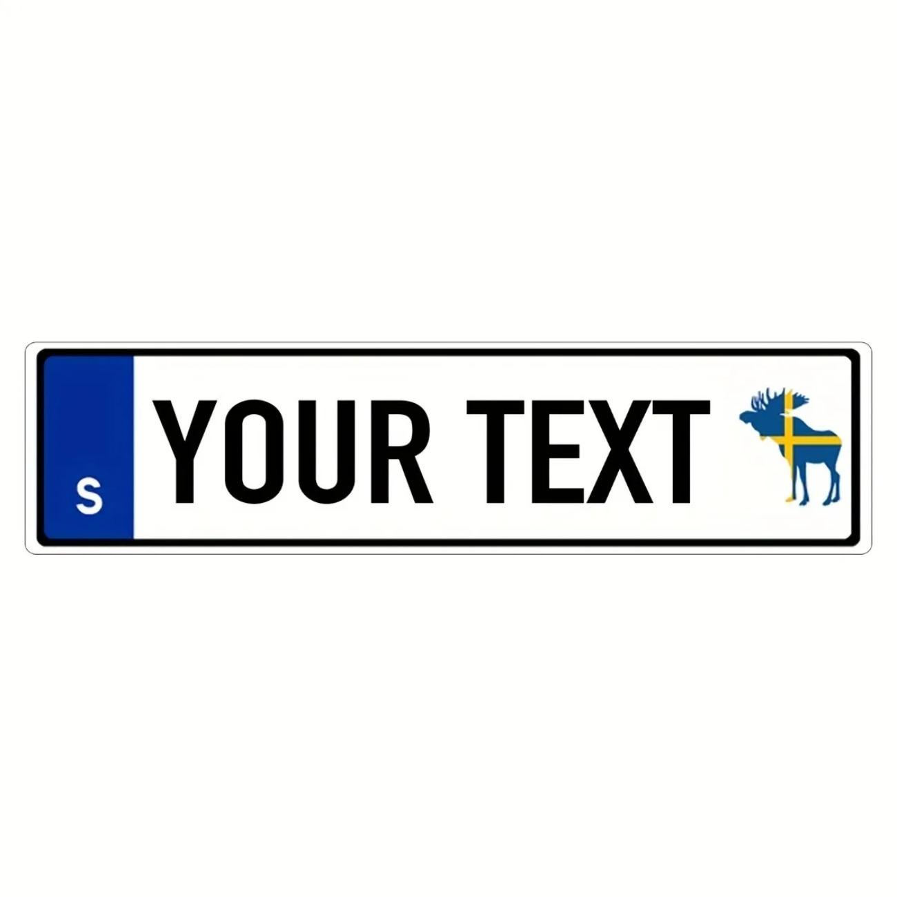 

1pc 40x10cm Swedish Reindeer License Plate Wall Decor Christmas Home Bar Cafe Garage Sign белый