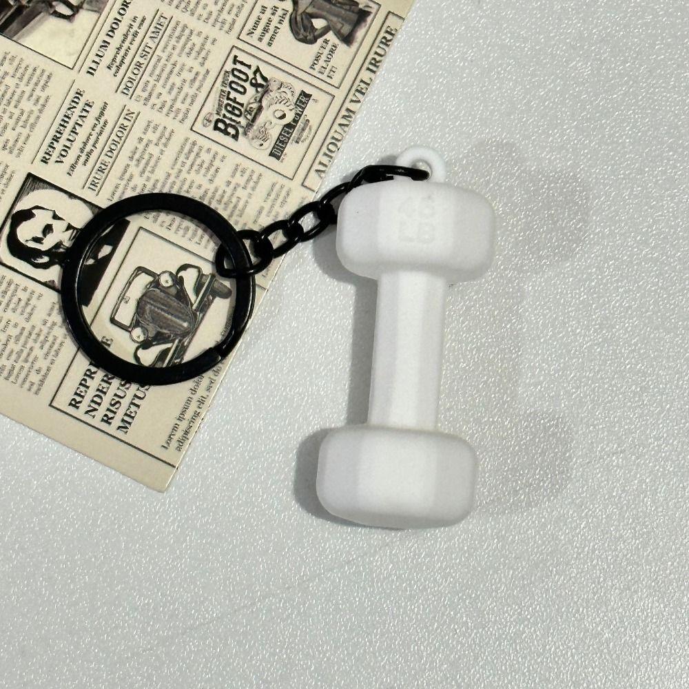 Mini Barbell Plates Key Chain Kettlebells Fitness Series Pendant  for Men Women