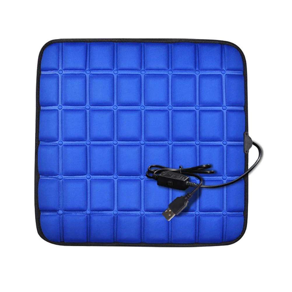 Car Heated Seat Cushion USB Power Graphene Heated Seat Pad 3 Levels Heating Seat Cushion for Park Stadium Car Travel