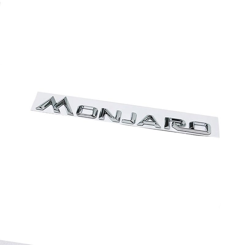 1Pc MONJARO Letter Badge Car Stickers for MONJARO Series Car Refit Monjaro Trunk Label Rear Boot Decals Emblem Car Accessories