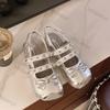 Fashion Summer Women's Square Head Shallow Mary Jane Shoes Non Slip Breathable Water Diamond Sandals Fashion Comfortable Casual Shoes