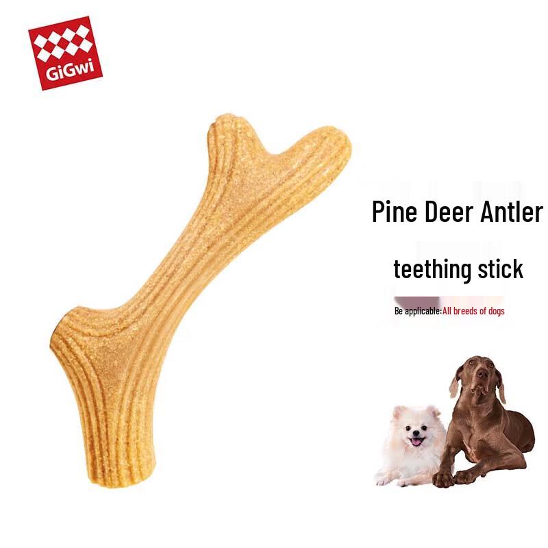 

GiGwi Wood-Plastic Antler Dog Chew Toy