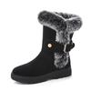 Autumn and winter new retro wind velvet thickened snow boots women's thick-soled fashion heightening non-slip Martin boots