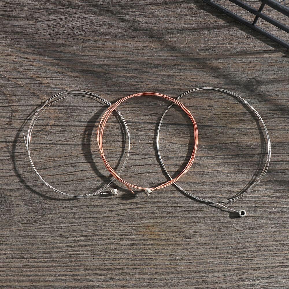 3 Styles Folk Guitar Strings Stainless Steel Copper Classic Guitar Parts For Acoustic Folk Guitar