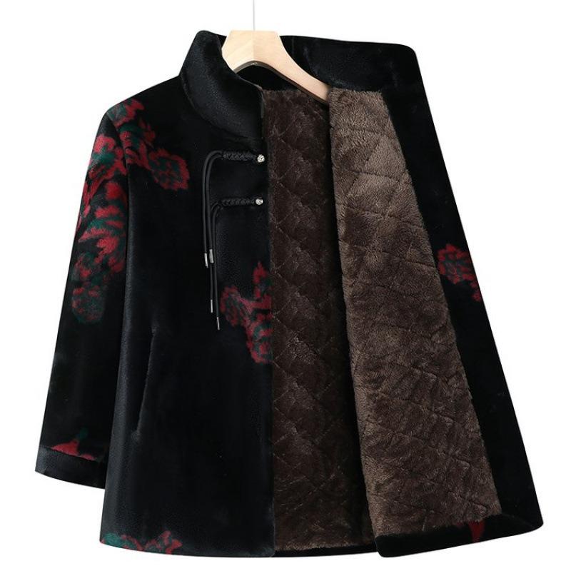 Winter coat mink velvet noble imitation leather cotton-padded jacket winter clothes