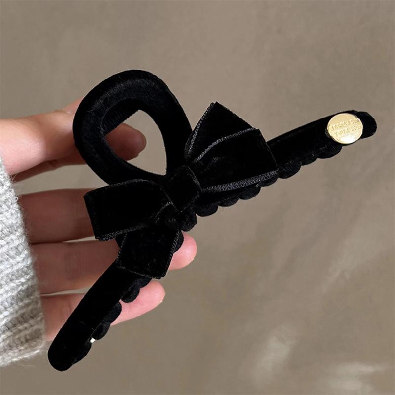 

Бархатные заколки-банты для волос осень-зима женские заколки-краб французские элегантные шпильки аксессуары для волос женский головной убор подарок