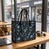 Gothic Skull Pattern Tote Bag Casual Street Style Daily Handbag Dark Style Fashion Travel Carry Bag