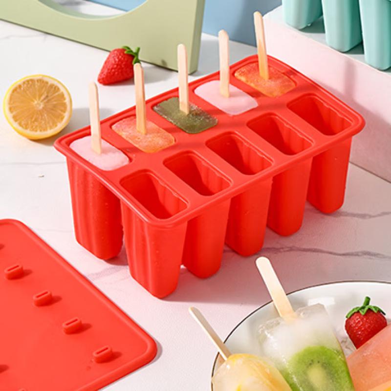 Lilang Silicone Ice Popsicle Mold with Lid