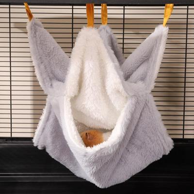 Mały hamak dla zwierząt domowych: Przytulny Jesienno-Zimowy Śpiworek dla Lotopałanek, Chomików i Wiewiórek