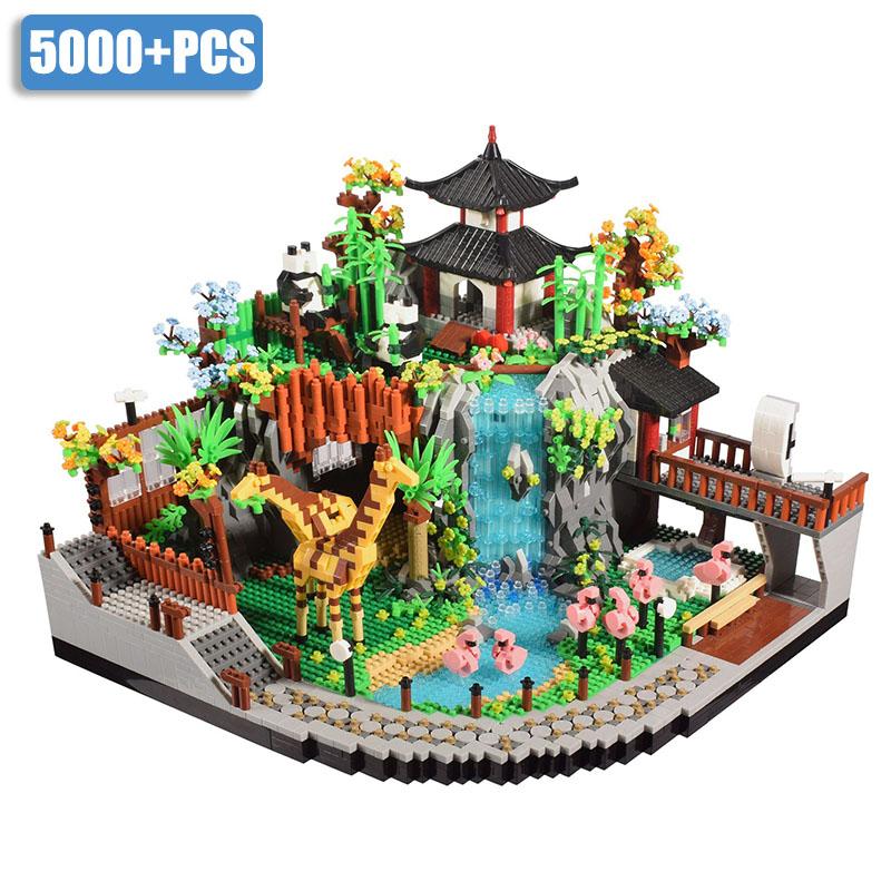 First-Class Moc City-District First-Class Animal Zoo Tiny Scale First-Class Construction-Set Assembly-Bricks Construction Pieces Collection
