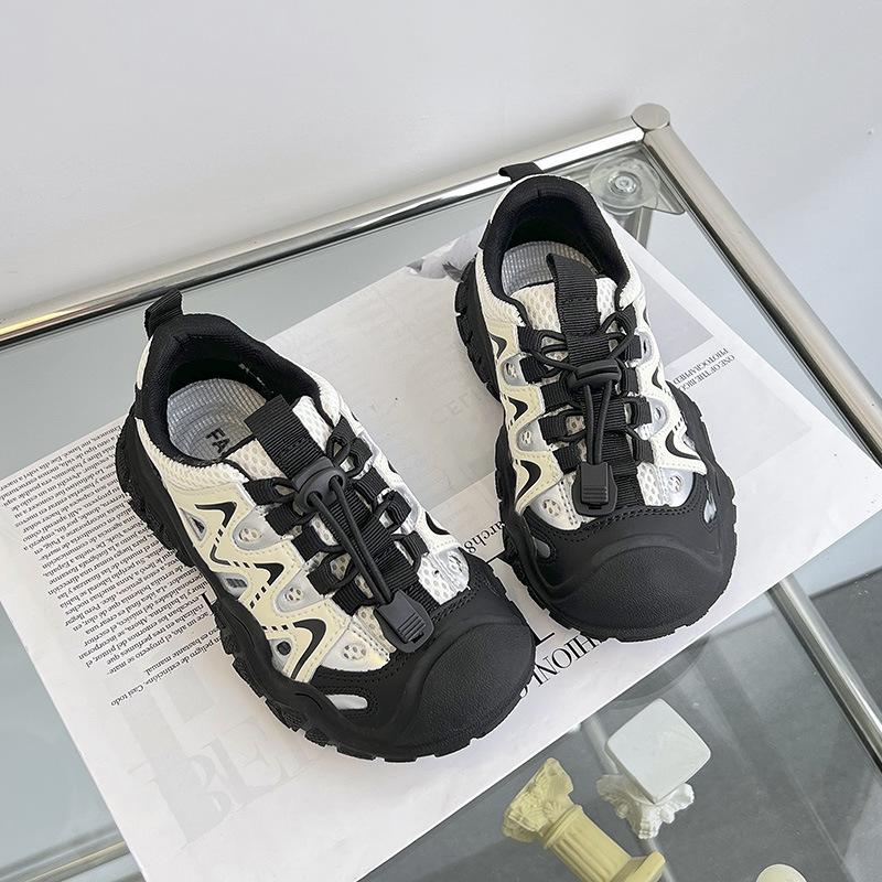 Summer Boys Hollow Sports Shoes Children's Mesh Casual Girls Soft-soled Shoes Dad Shoes Breathable and Comfortable