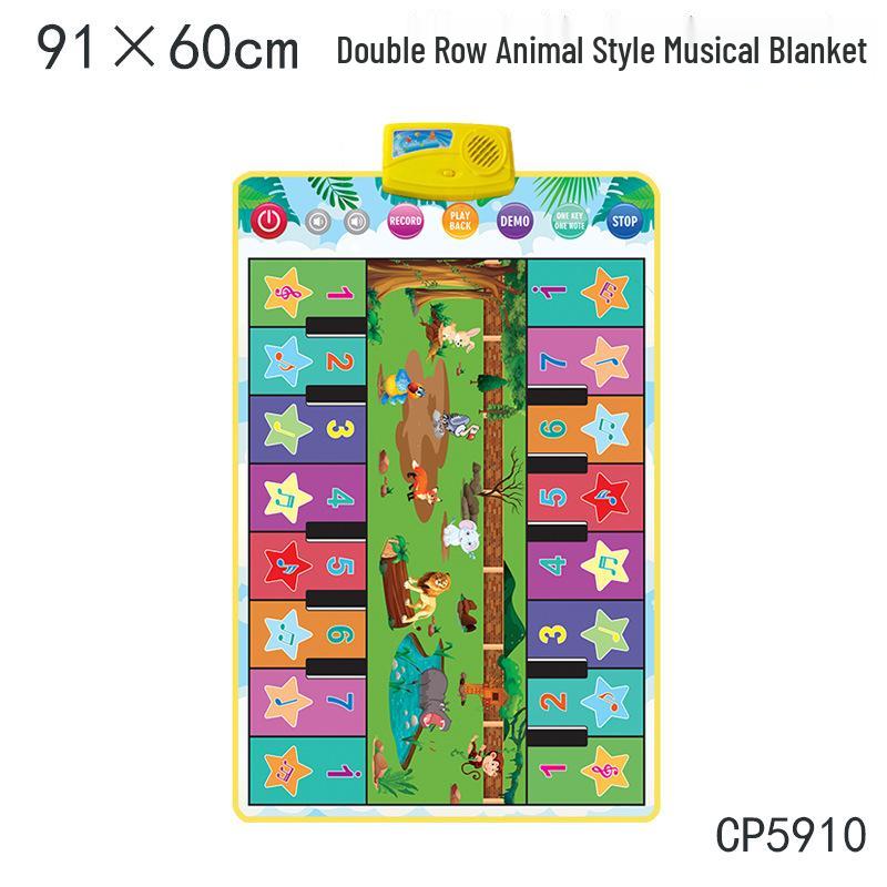Children's Double Piano Mat: Interactive Two-Player Dance and Music Mat for Parent-Child Fun