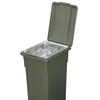 TONBO Shinki Synthetic Tombo Garbage Bin Connectable 45 Liters Khaki Green Width 31 x Depth 39 x Height cm With Lid Separation Durable Outdoor Balcony