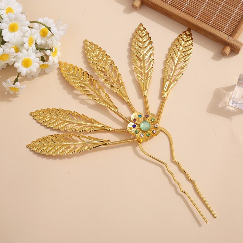 1 Pièce Élégante Performance Fleur Pince à Cheveux en Alliage Brillant Doux Style Ethnique Pince à Cheveux