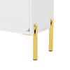 Modern Minimalist Shoe Cabinet, Three Doors, Large Capacity, Golden Cabinet Feet, Stylish and Practical, Suitable for the Entrance Area or Foyer.