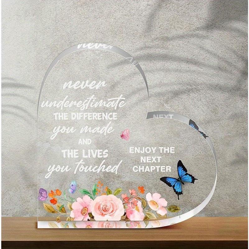 Наслаждайтесь следующей главой  Прощальное сердце - Акриловый сувенир с функцией для фотографий чистый