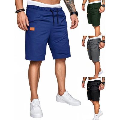 New Work Shorts Men'S Fall Splicing Solid Color Casual Sports Loose Straight Pants Men'S