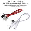 Multi-Touch Smart Switch DC 1.7-11V 61W/111W Dimming Memory Mode Embedded Design Click/Long Press/Double-Tap Control