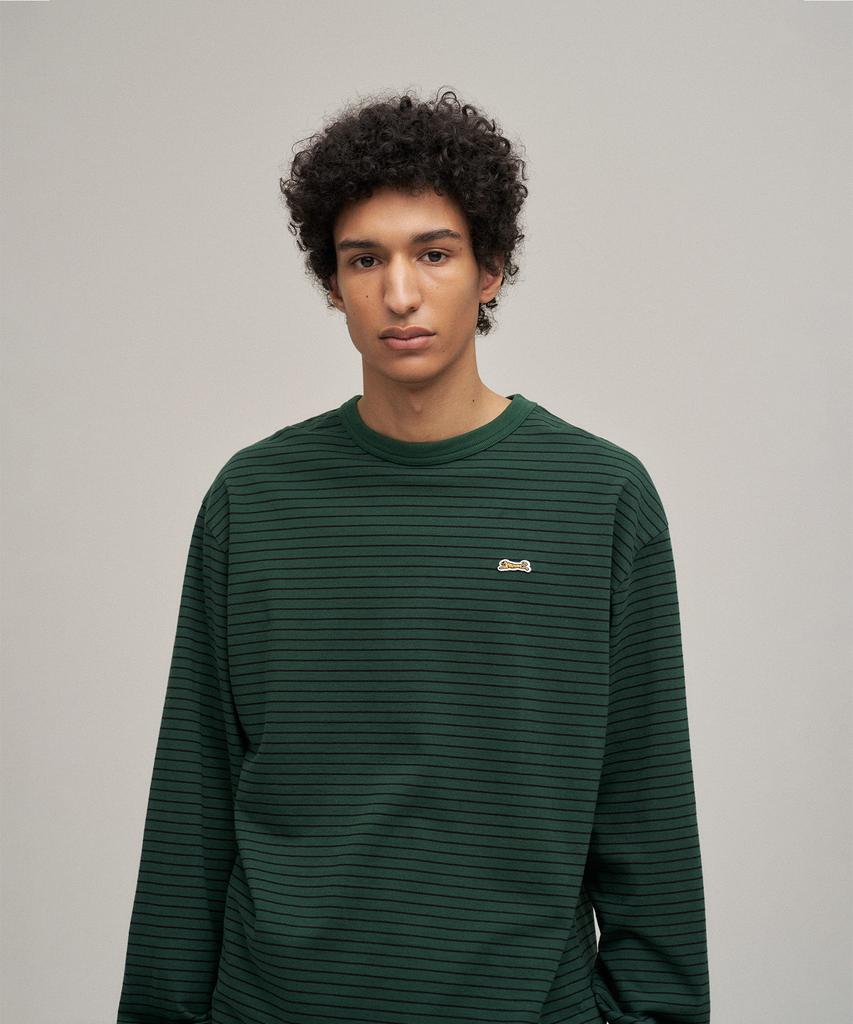 LE TIGRE Stripe Longsleeve T-Shirt (Kelly Green)