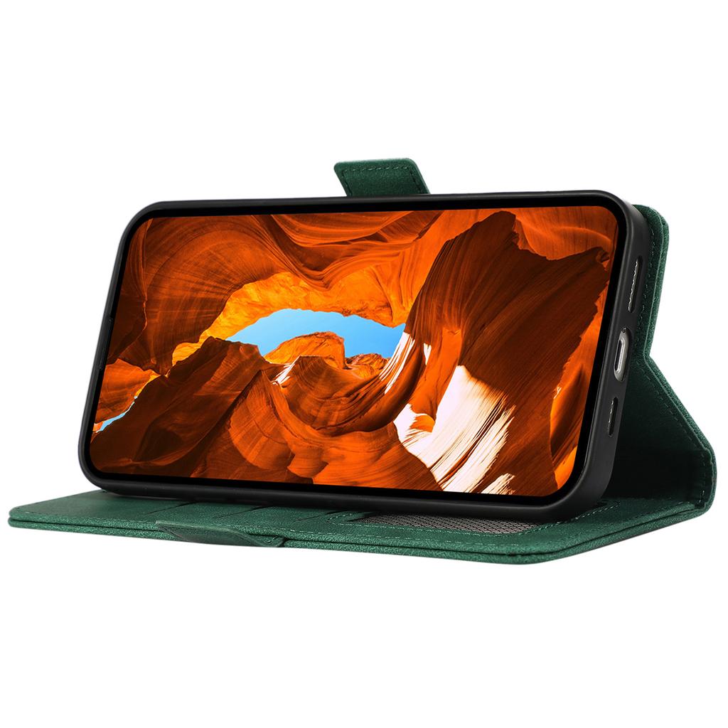 ABEEL For Xiaomi Redmi Turbo 4 5G/Poco X7 Pro 5G Case PU Leather Folio Stand View RFID Blocking Phone Cover