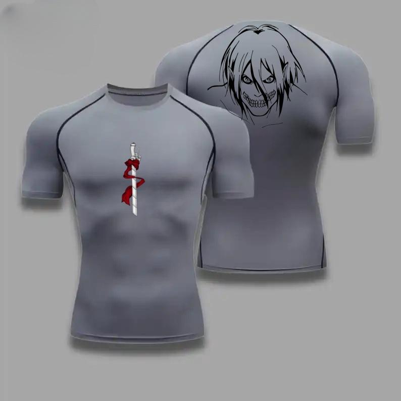 Bequemes Fitness-T-Shirt für Herren mit Rosen-Grafik, atmungsaktives Slim-Fit-Top für Sommer, Gym, Joggen, Training, elastisch, Fitness