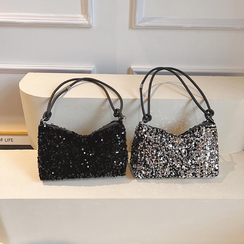 Shiny Sequins Handbags Women Underarm Shoulder Bag Fashion Lady Luxury Purses Clutch Shoulder Bag