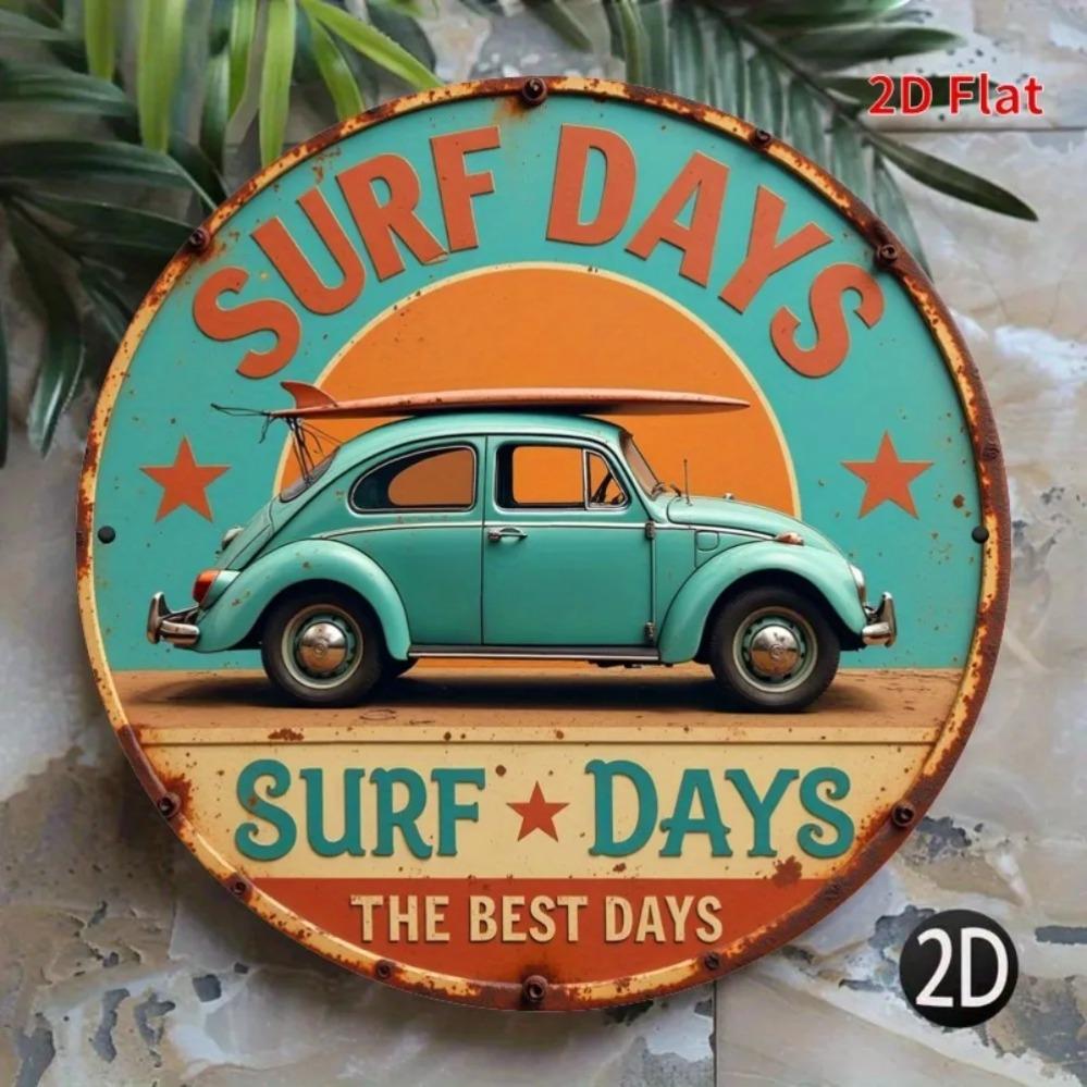 Ретро Серфинг Жестяная Металлическая Настенная Картина Декор Гаража Мужской Уголок