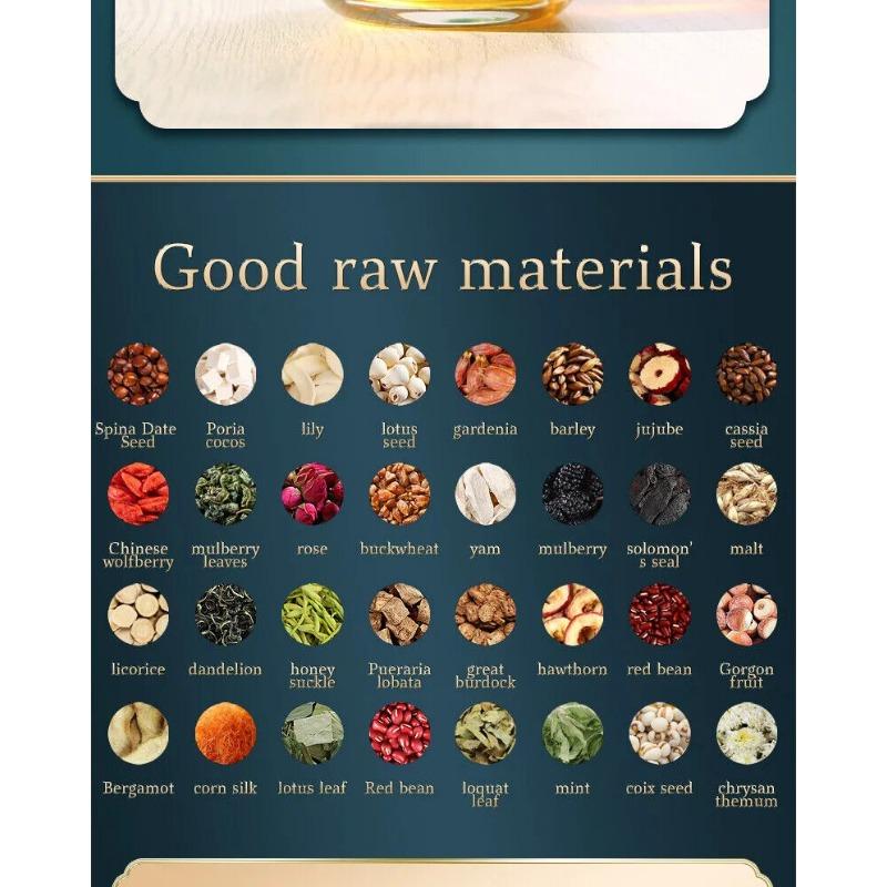 32 Flavor Han Fang Shu Sleep Tea Healthy Herb Tea Bag 150g/30 Bags