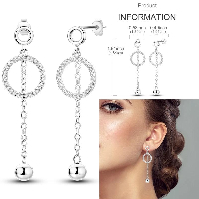 925 Sterling Silver Love Feather Moon Star Heart Earrings Fit Original Charms Hoop for Women Girls Stud Earring Jewelry Gifts