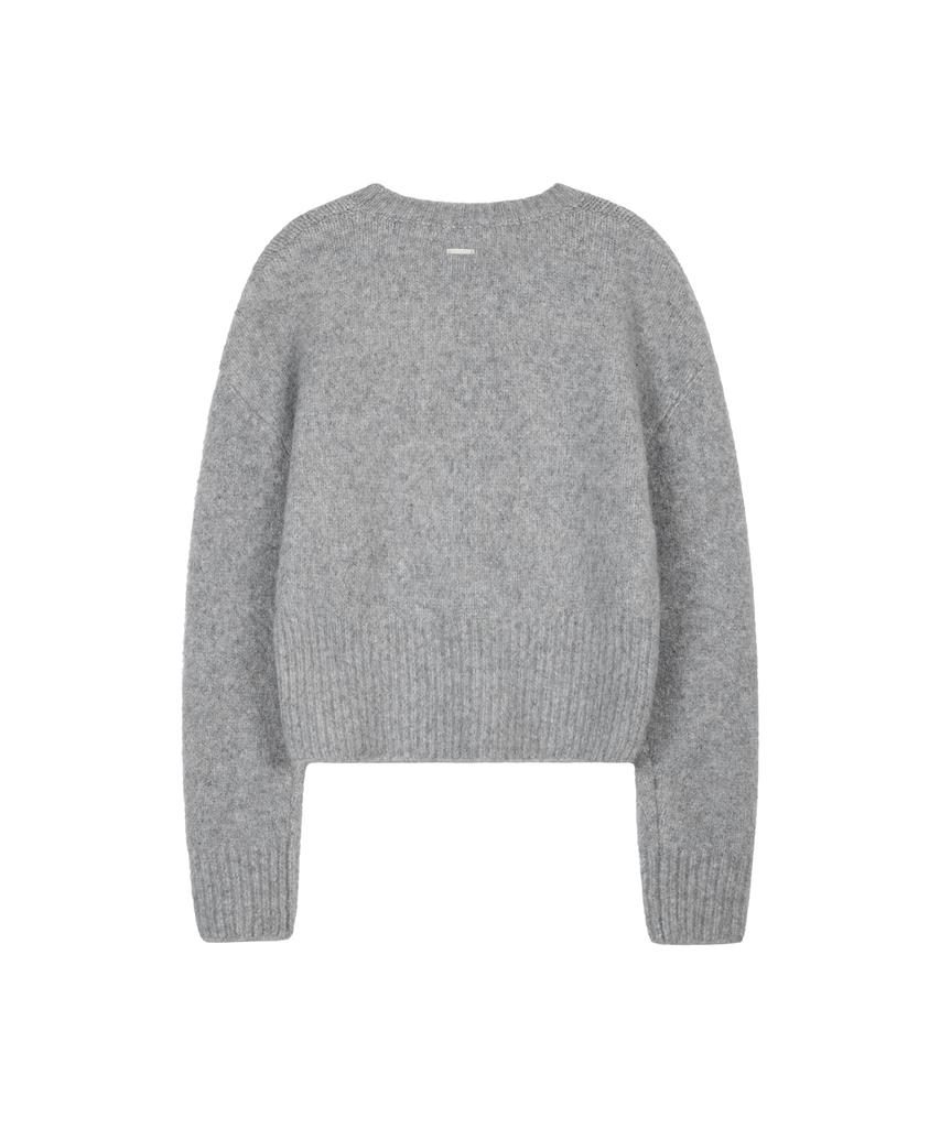 MARDMARD Hairy Crop Pullover - Grey